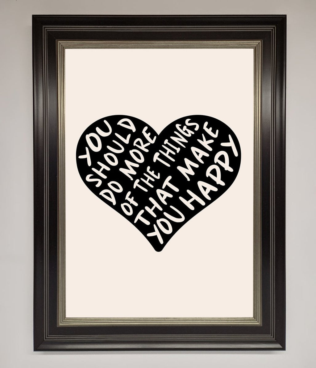 Happy Heart Framed Print