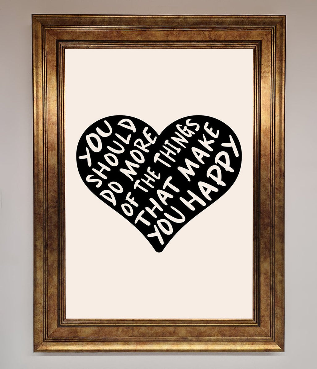 Happy Heart Framed Print