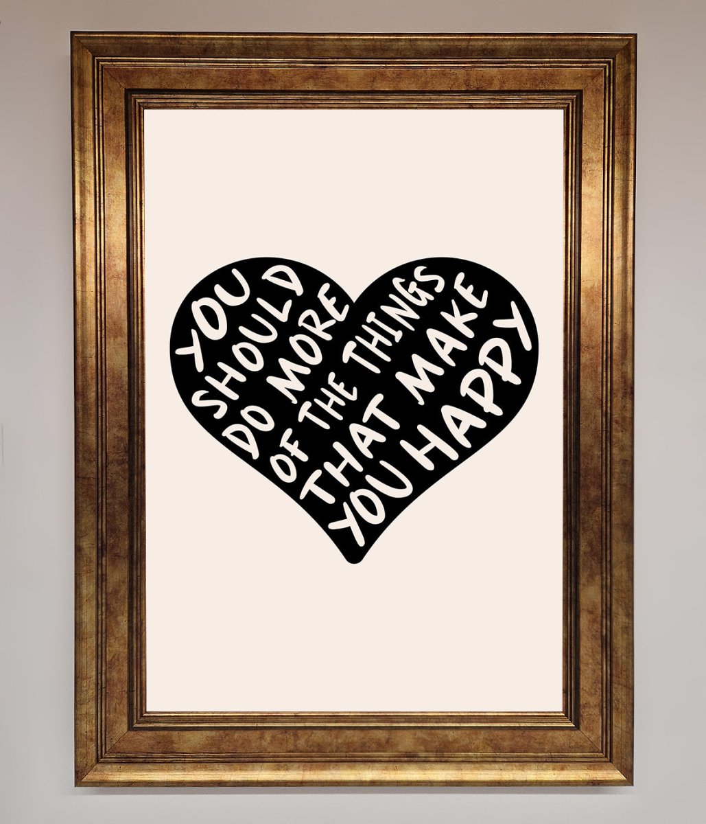 Happy Heart Framed Print