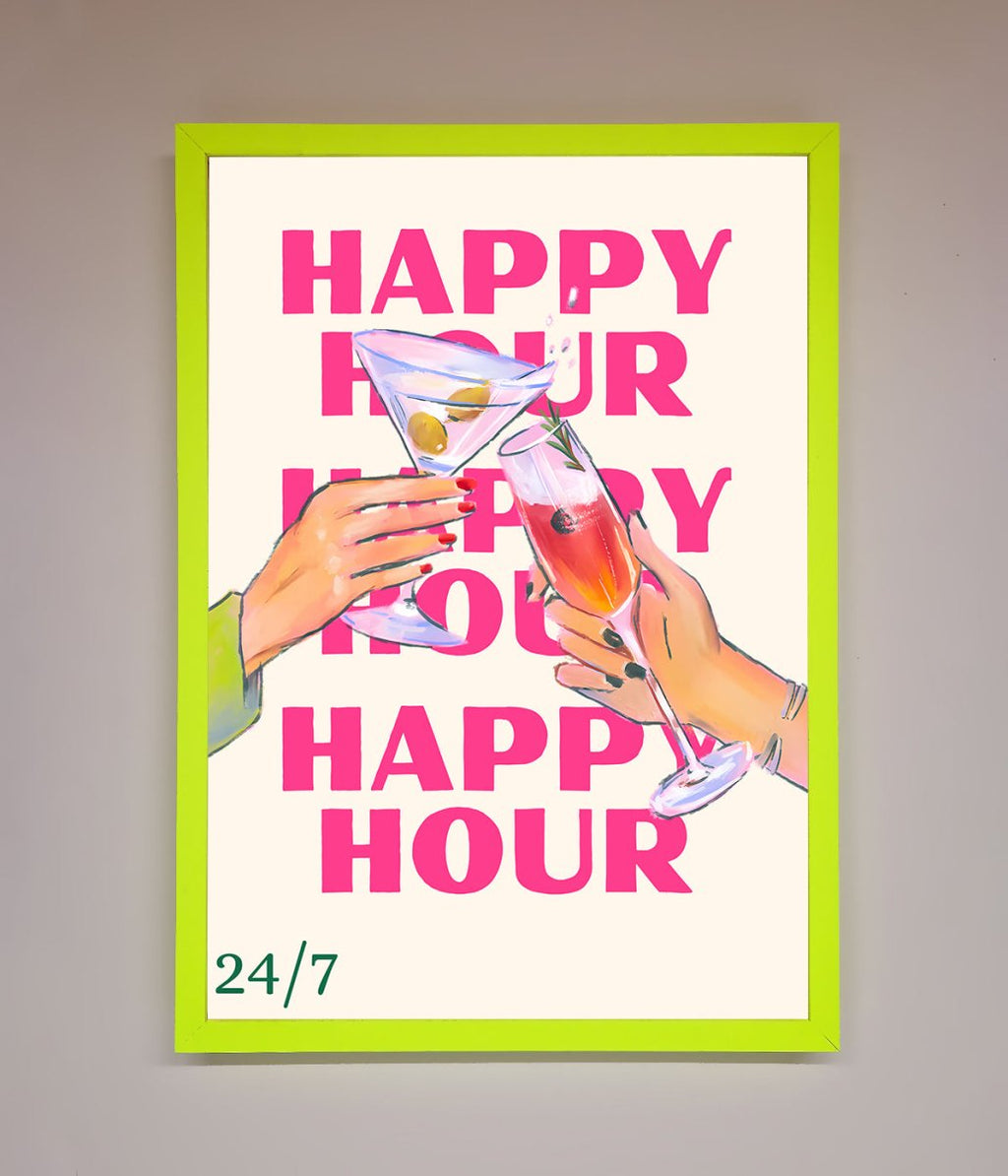 Happy Hour Framed Poster