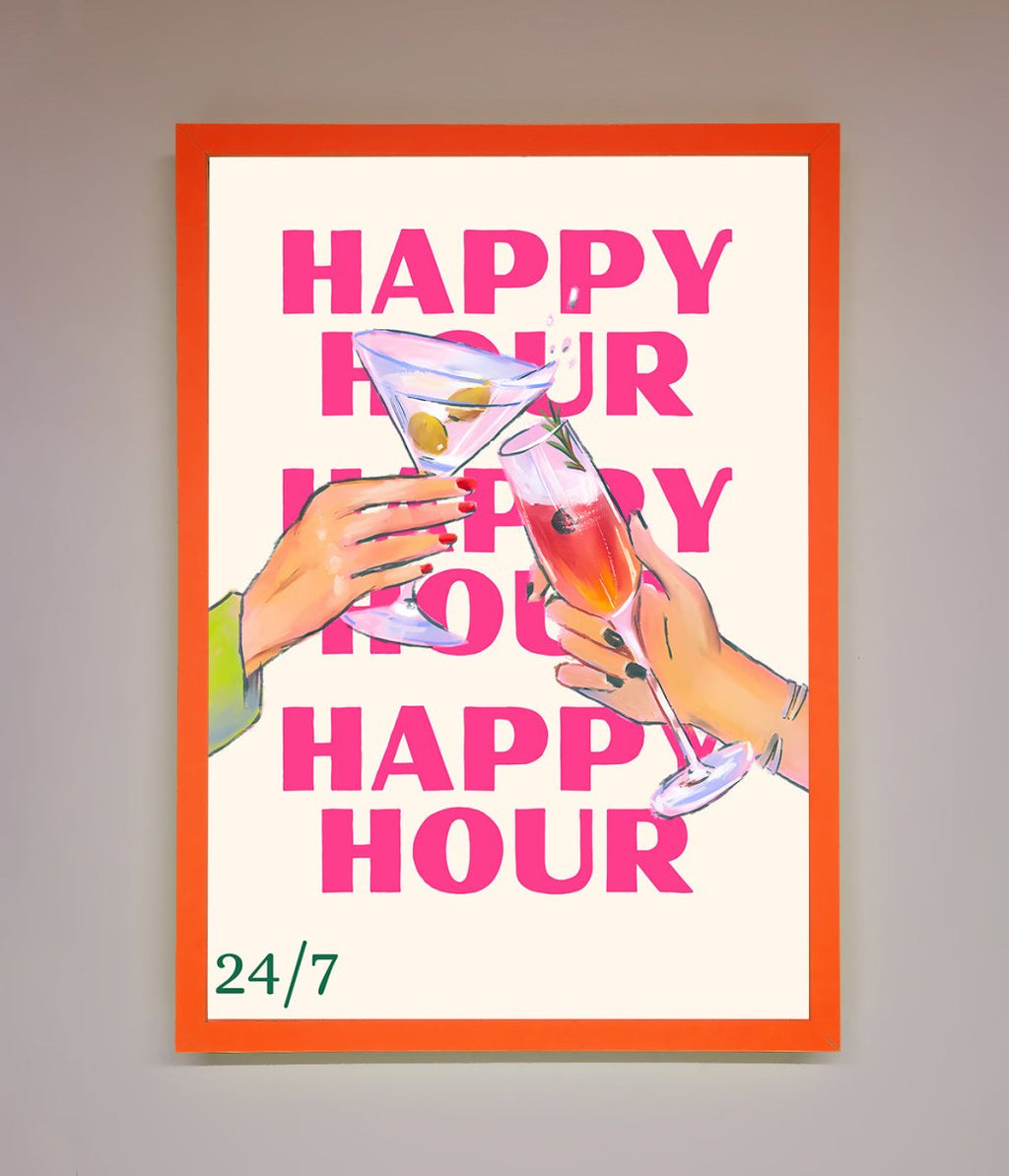 Happy Hour Framed Poster