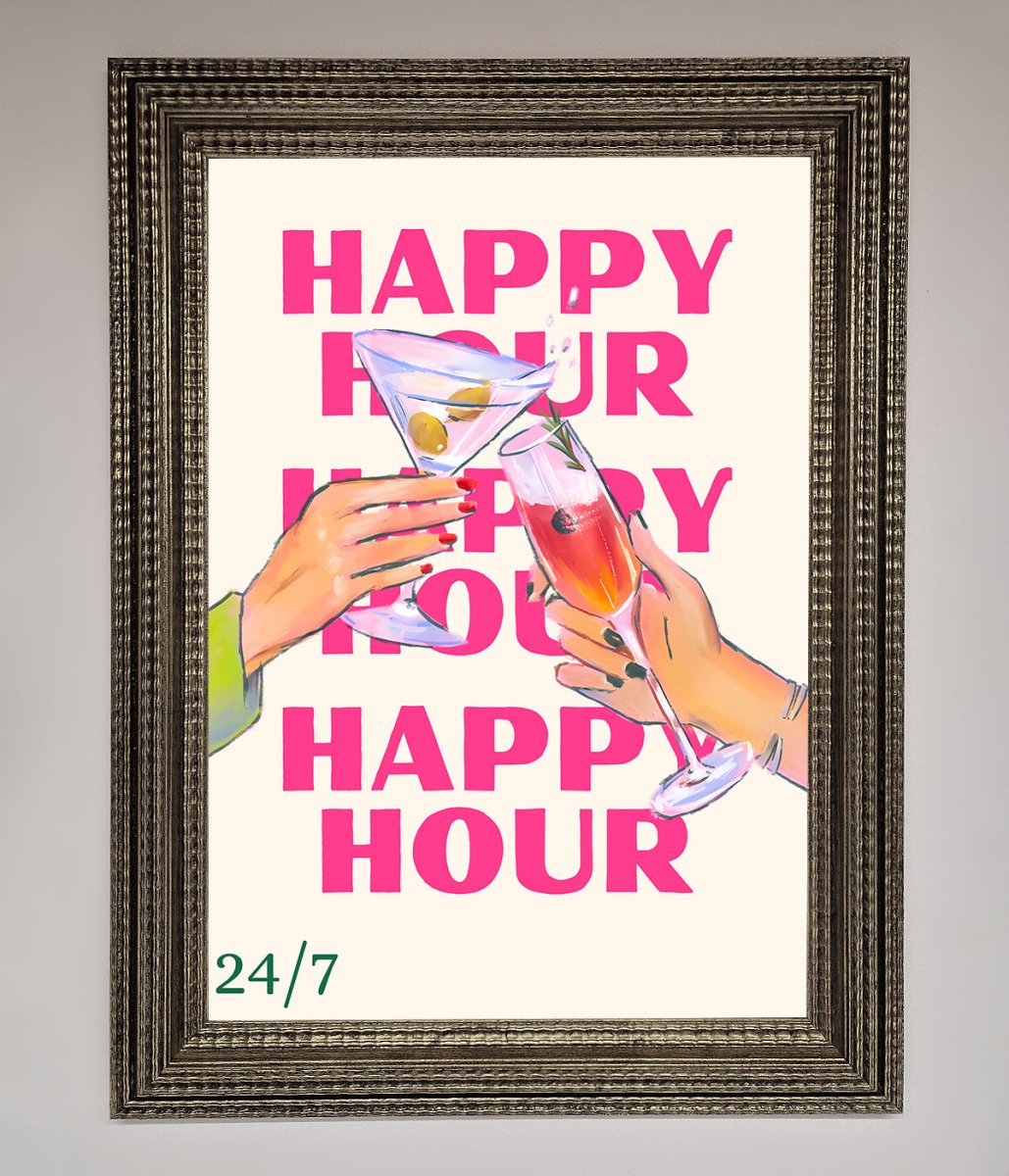 Happy Hour Framed Poster