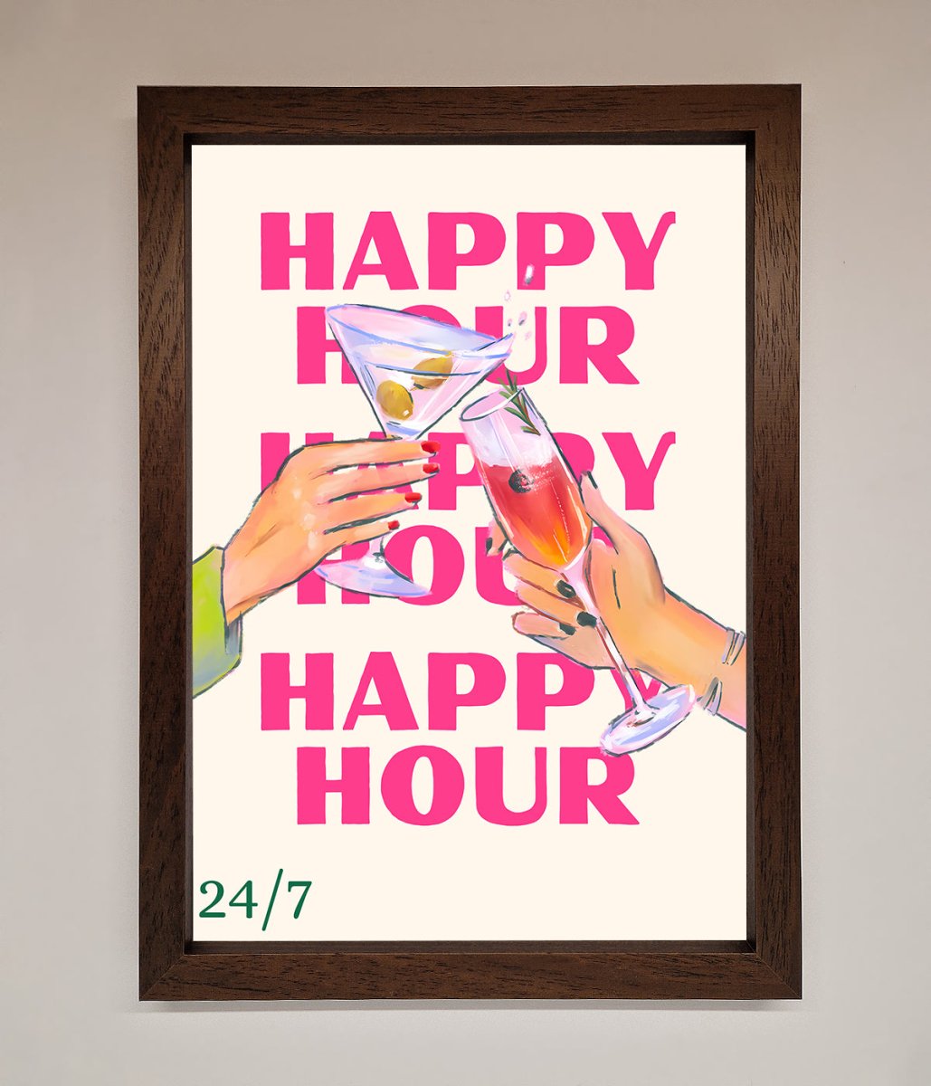Happy Hour Framed Poster