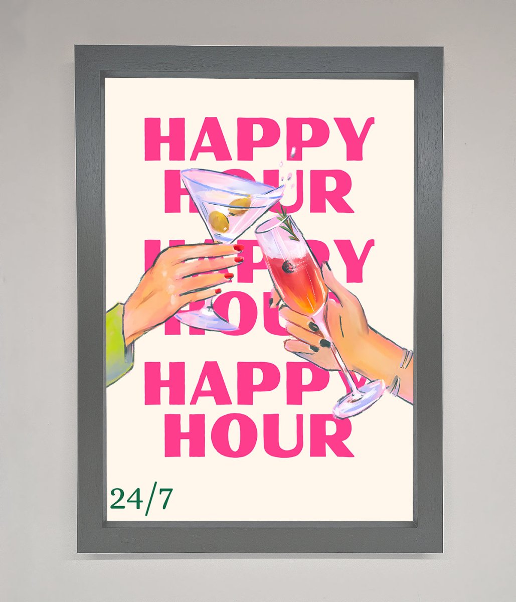 Happy Hour Framed Poster