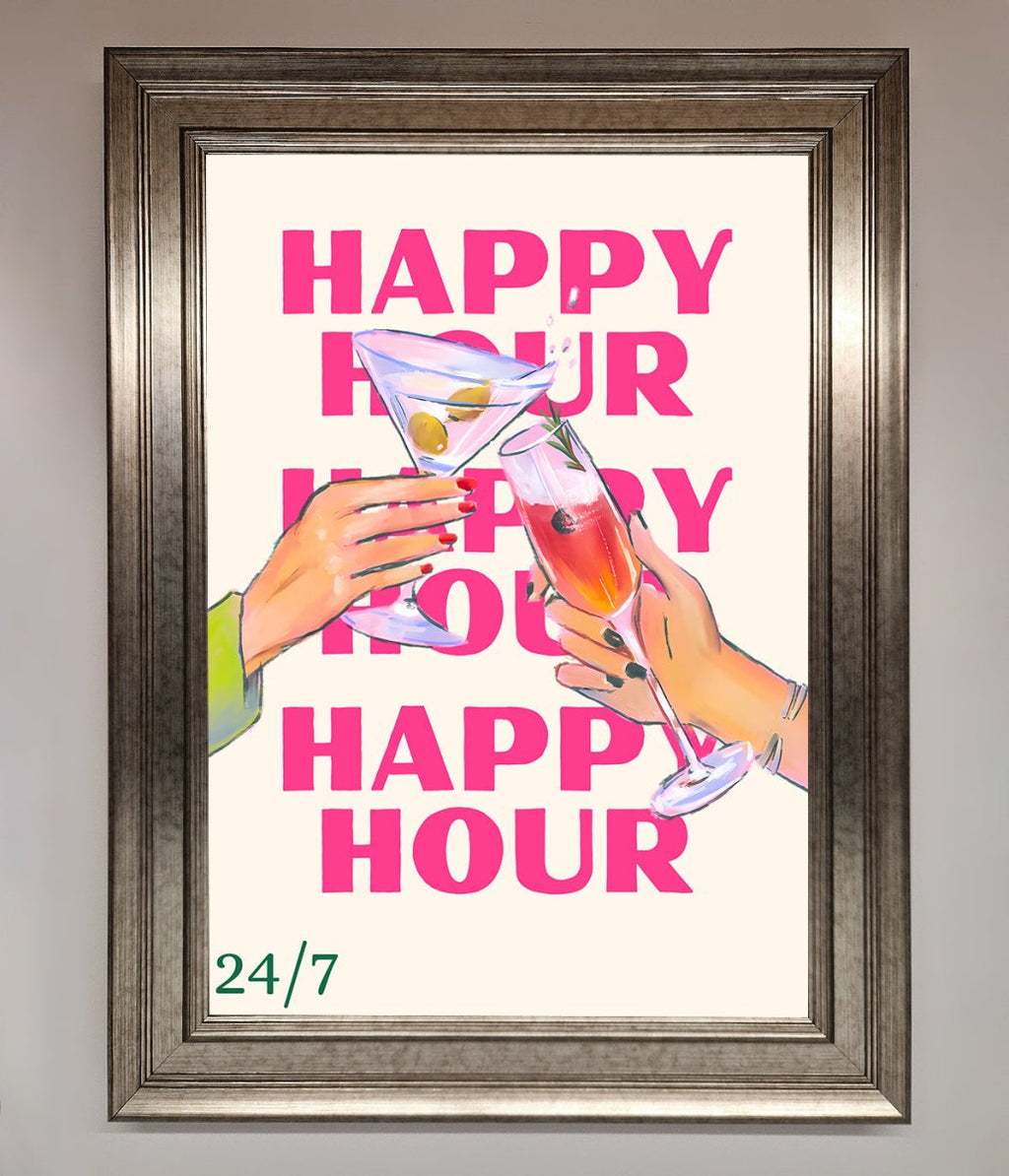 Happy Hour Framed Poster