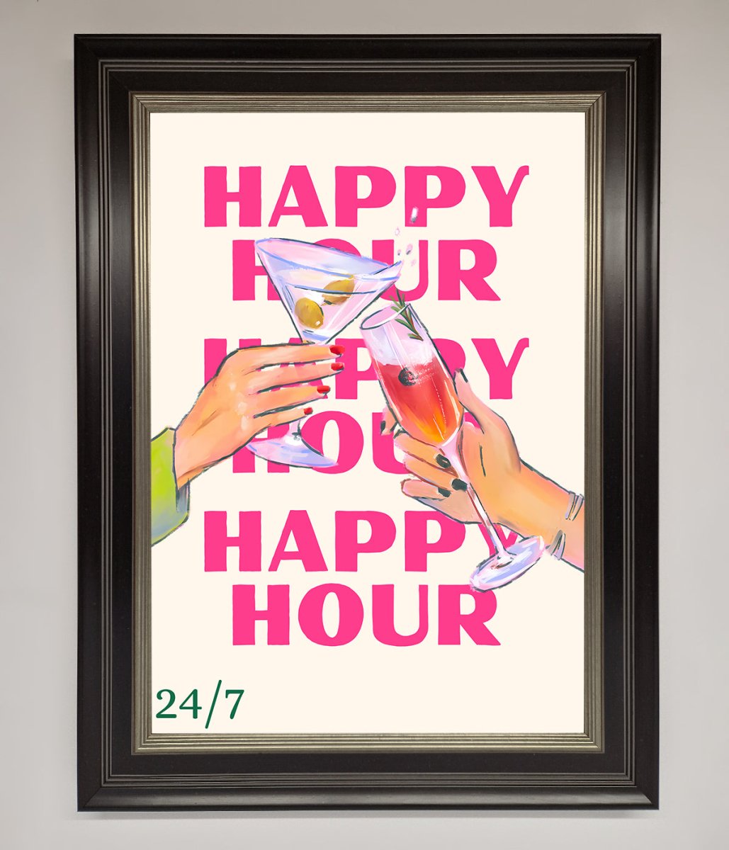 Happy Hour Framed Poster