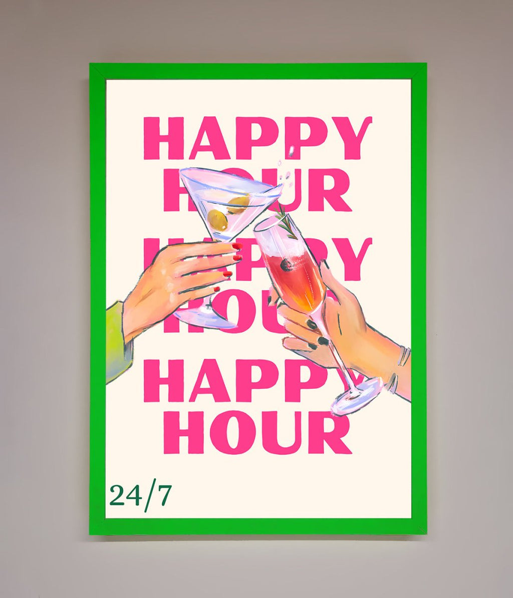 Happy Hour Framed Poster