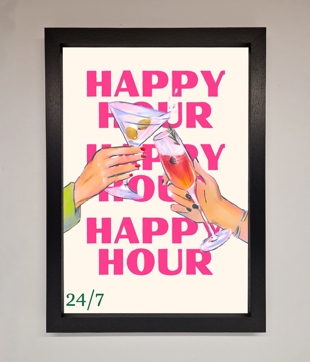 Happy Hour Framed Poster