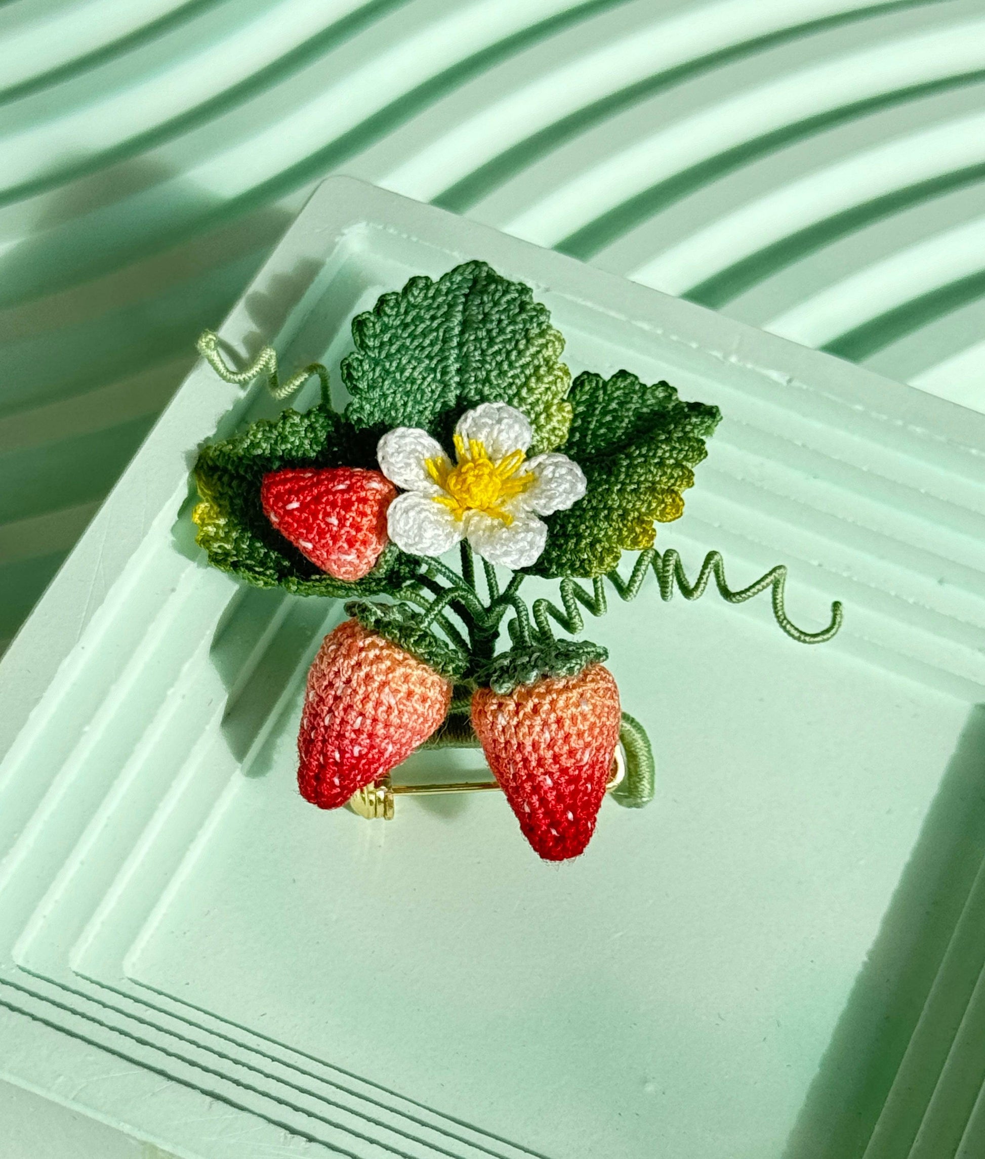 Strawberry Brooch
