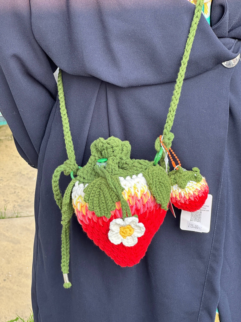 Strawberry bag and bag charm — Wimbledon Limited Edition