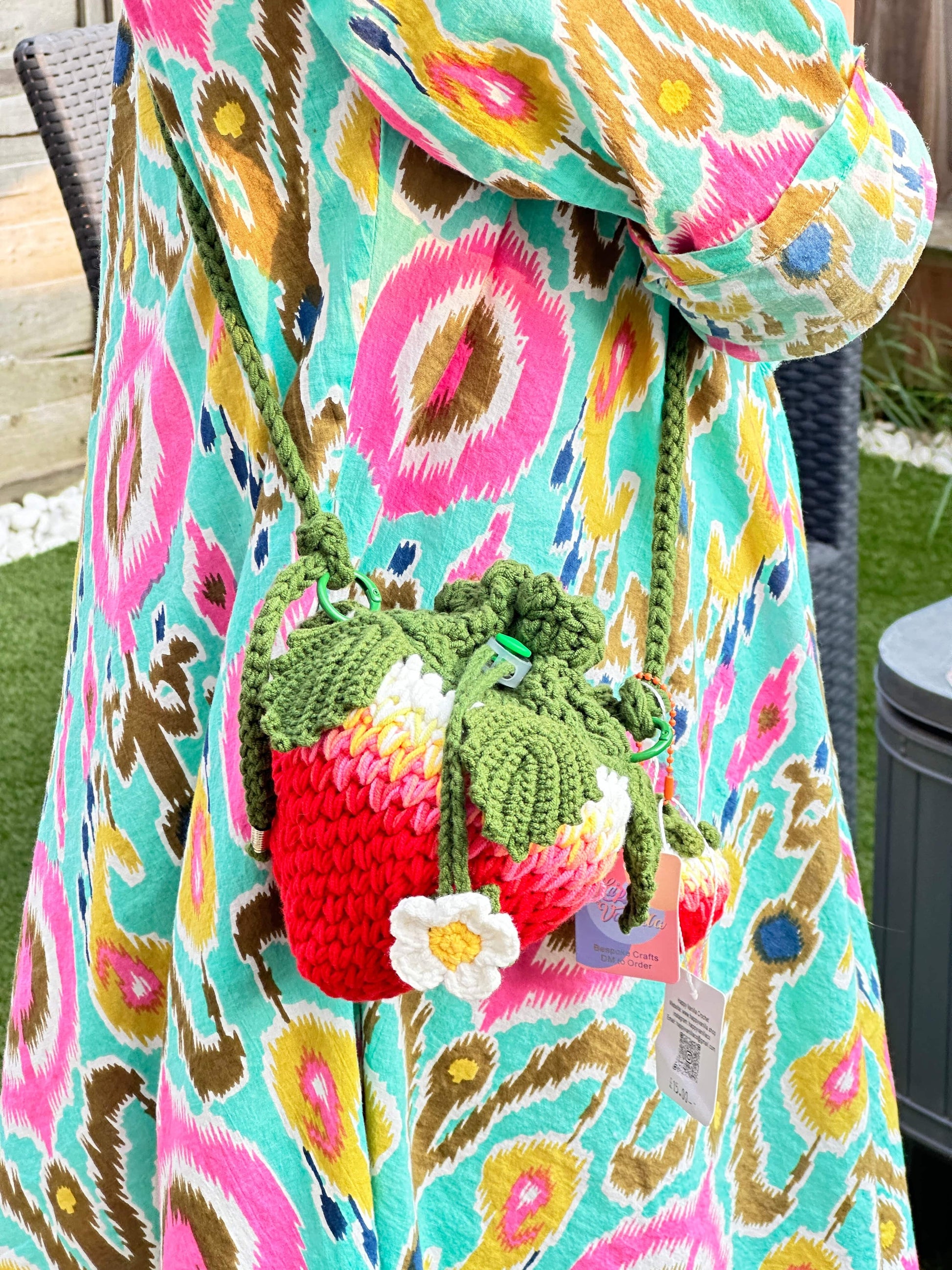 Strawberry bag and bag charm — Wimbledon Limited Edition