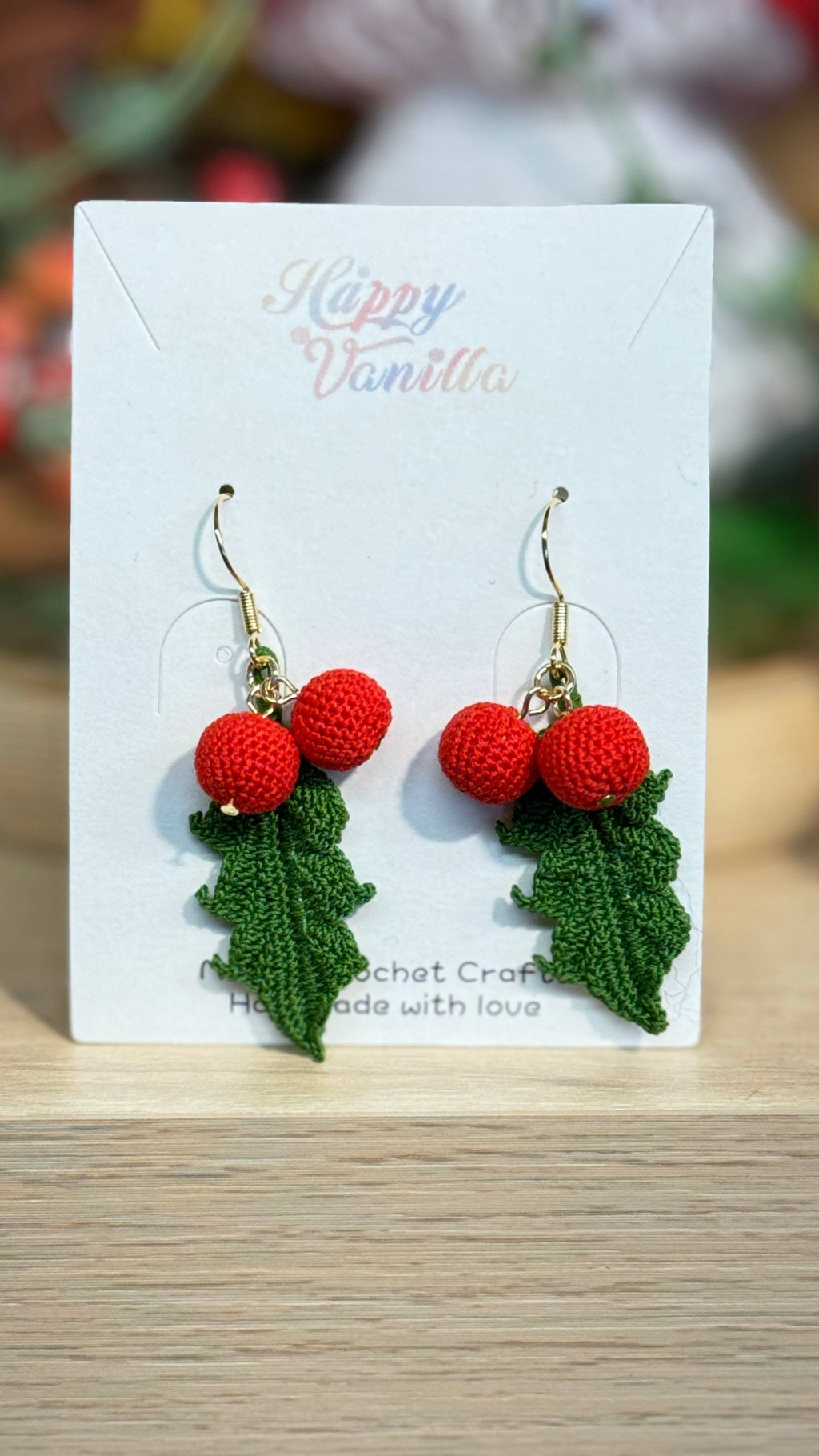 Christmas Theme Earring Danglers Micro-Crochet