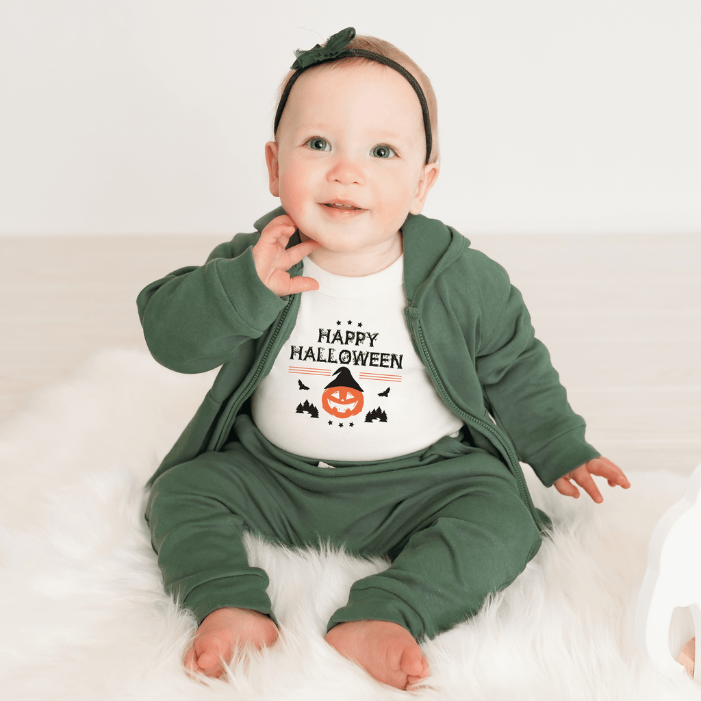 Halloween Pumpkin Graphic Bodysuit for Baby