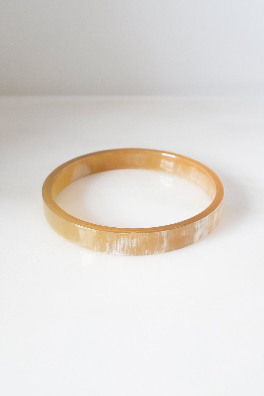 Buffalo Horn Minimalist Bangle Bracelet