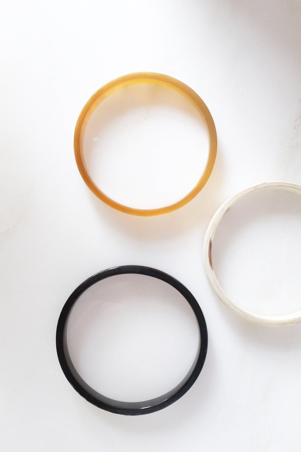 Buffalo Horn Minimalist Bangle Bracelet