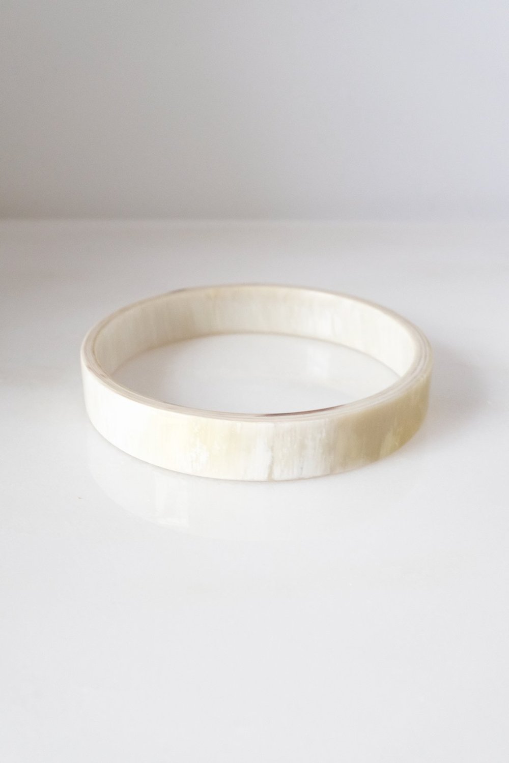 Buffalo Horn Minimalist Bangle Bracelet