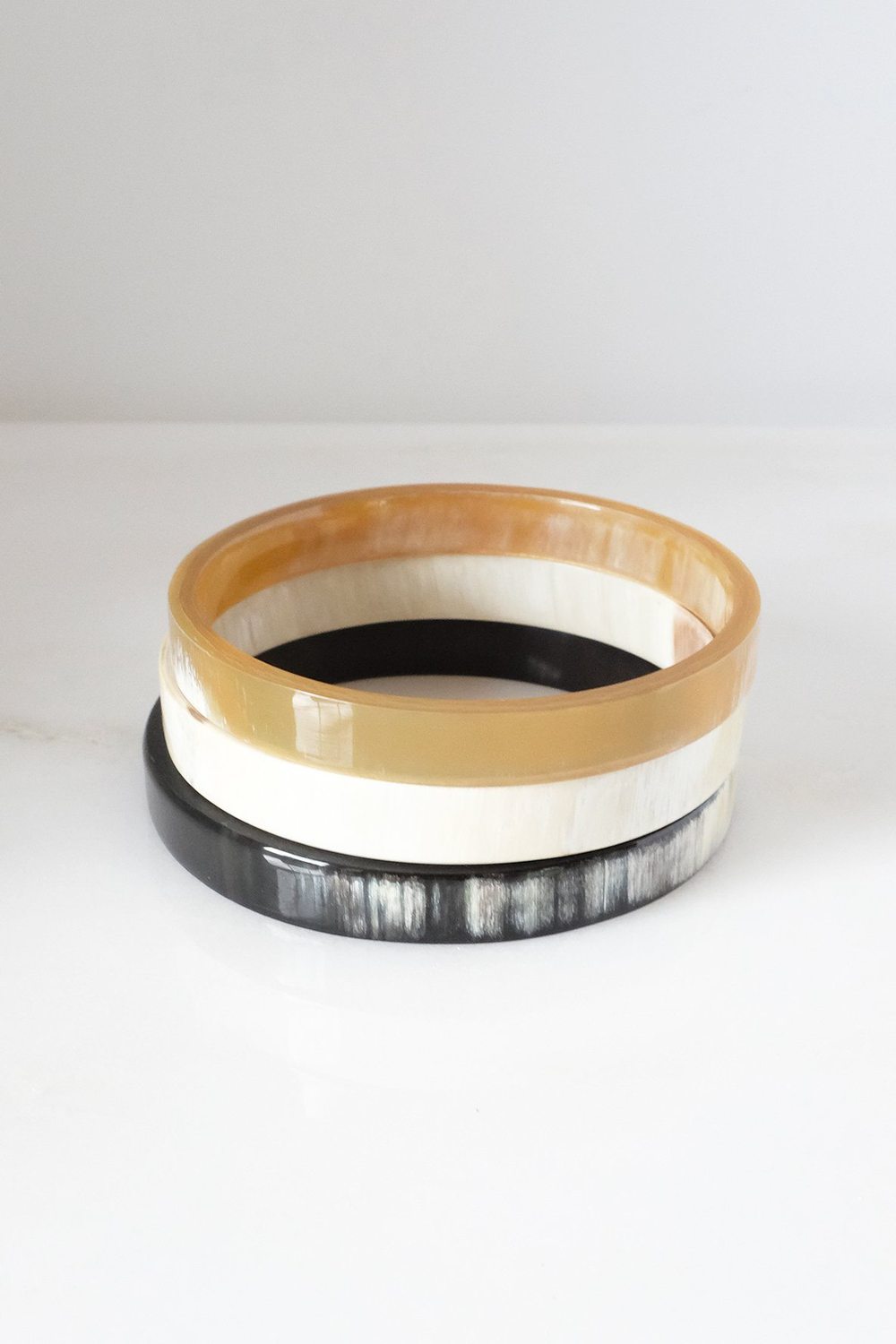 Buffalo Horn Minimalist Bangle Bracelet