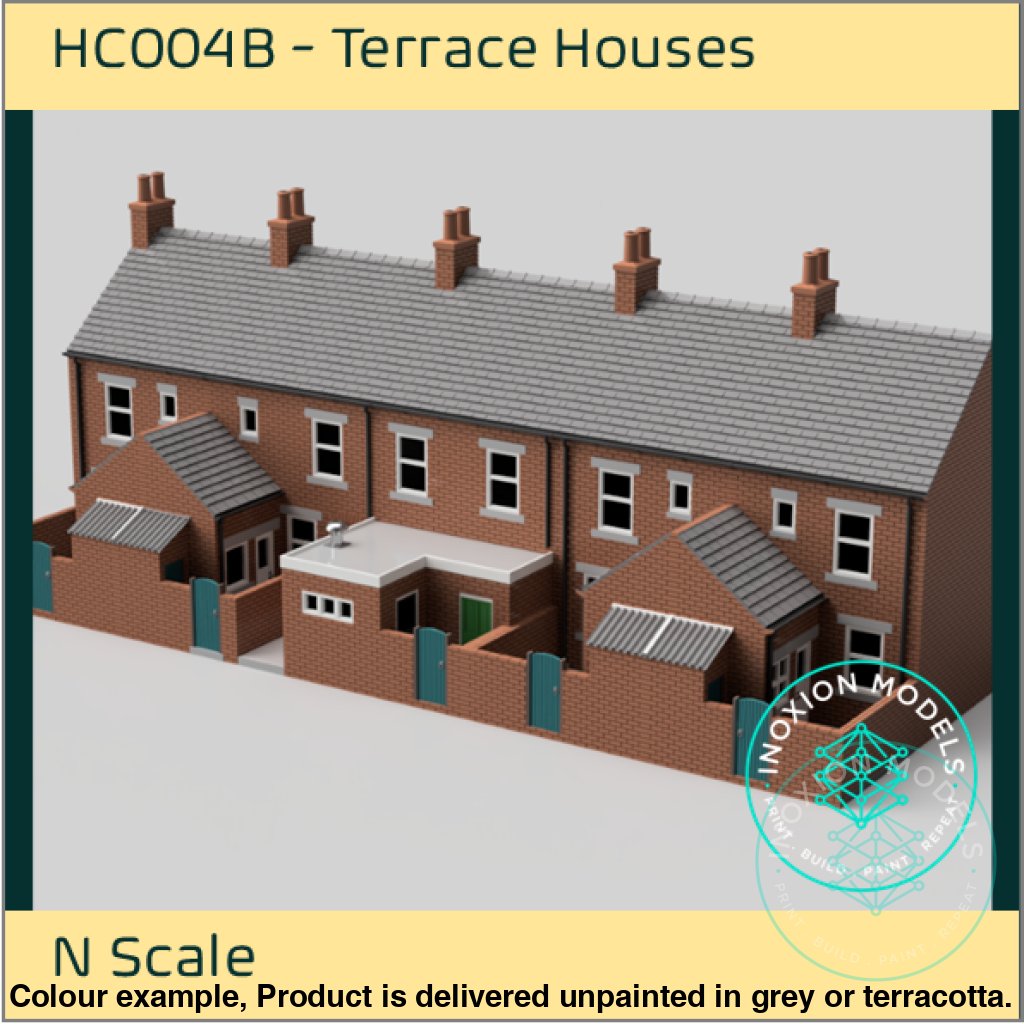 N Scale Terrace House and Shop Building Collection