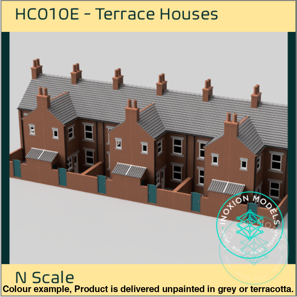 Low Relief Terrace House Pack N Scale 6 Piece Set