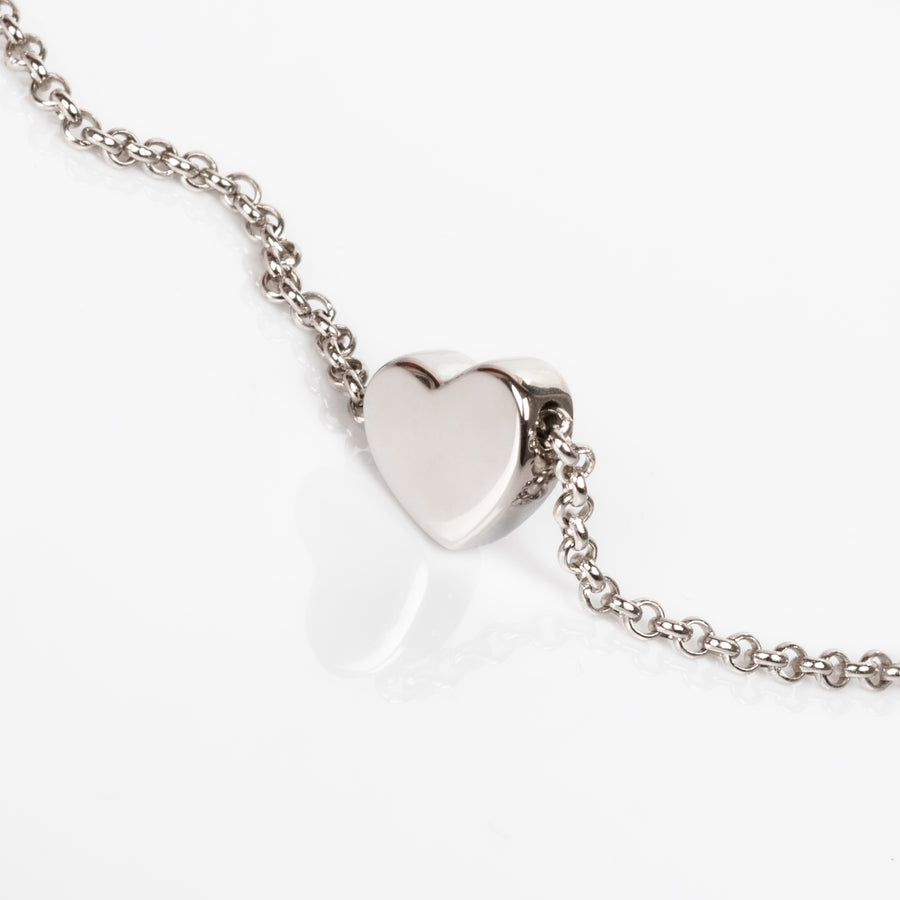 MyaMoon Silver Heart Choker – Elegant & Timeless Design by MyaMoon at www.brixbailey.com