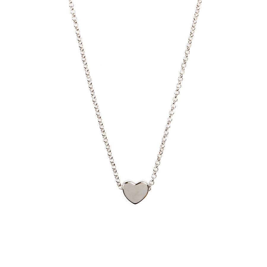 Silver Heart Choker Necklace – Elegant & Timeless Design by MyaMoon at www.brixbailey.com