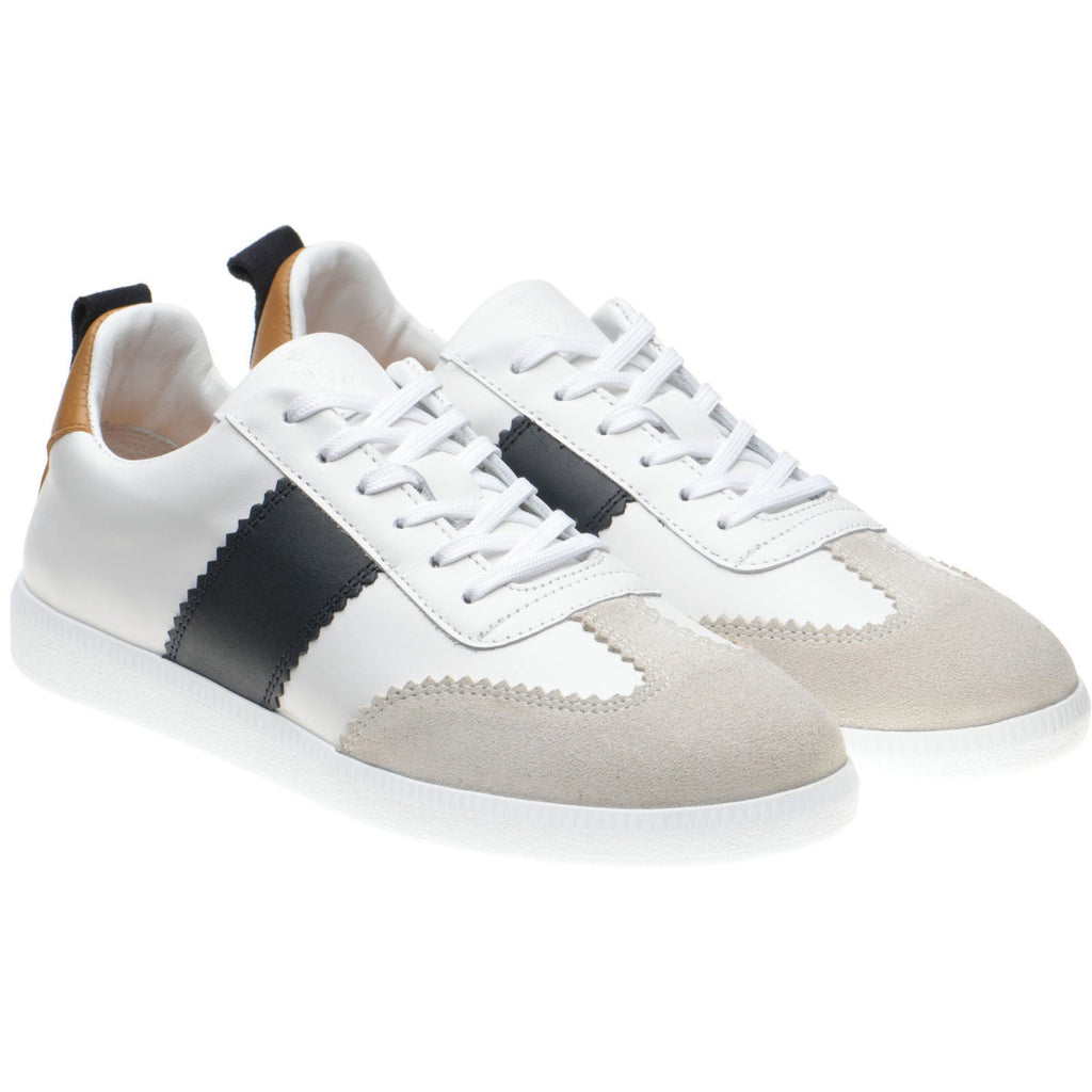 Angelina Ladies Rubber Soled Trainers in White and Navy