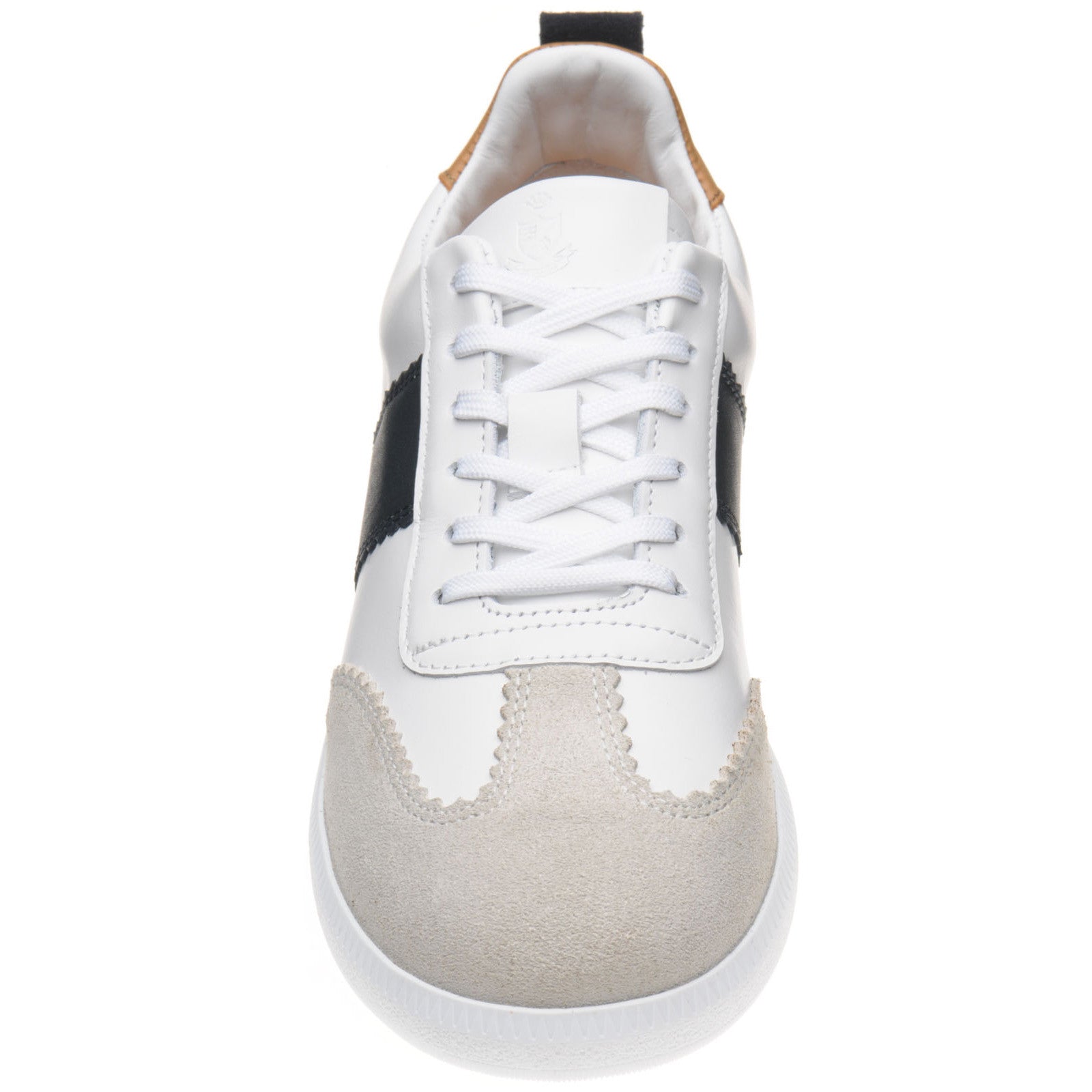 Angelina Ladies Rubber Soled Trainers in White and Navy