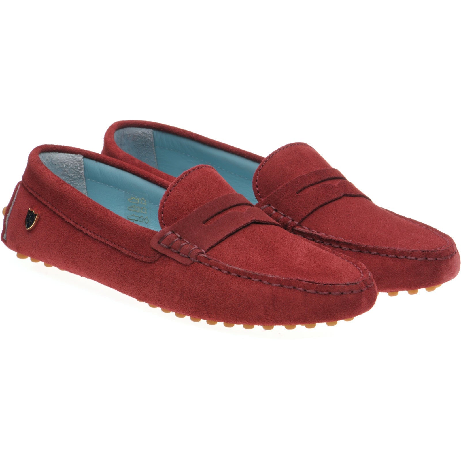 Louisa Ladies Burgundy Suede Driving Moccasins