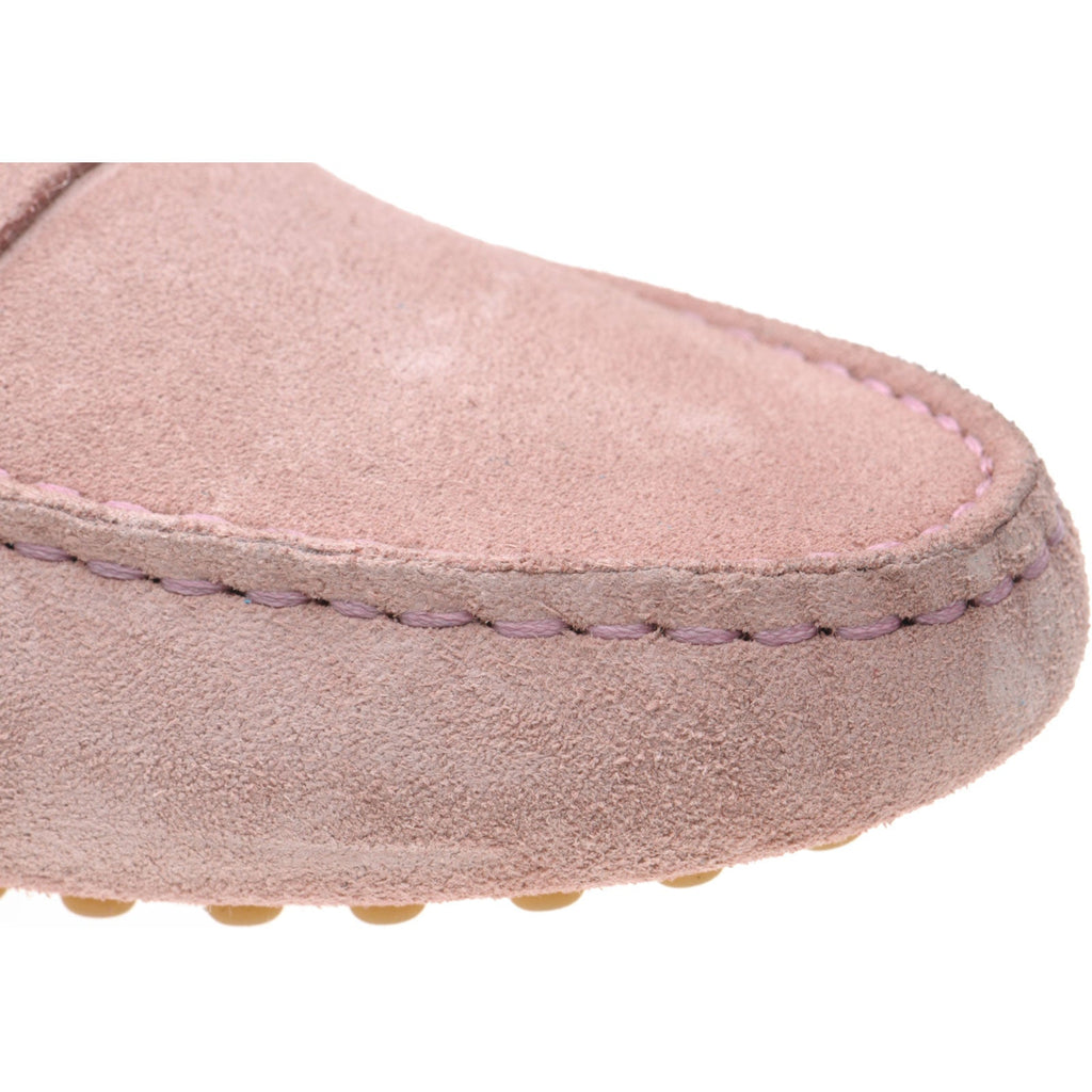 Louisa Ladies Rubber Soled Driving Moccasins in Ice Pink
