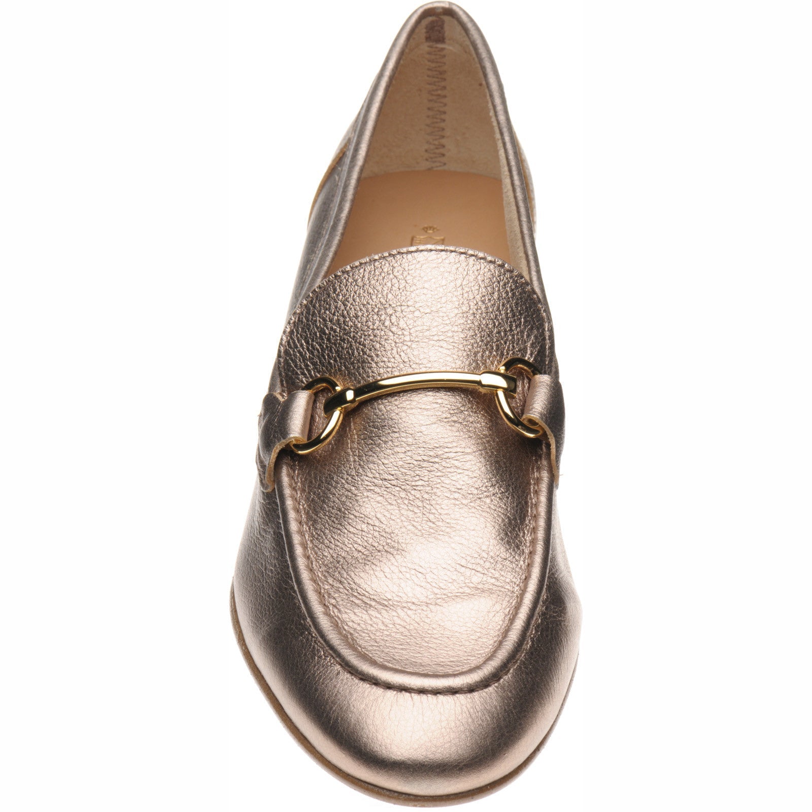 Scarlette Ladies Rubber Soled Loafers in Gold