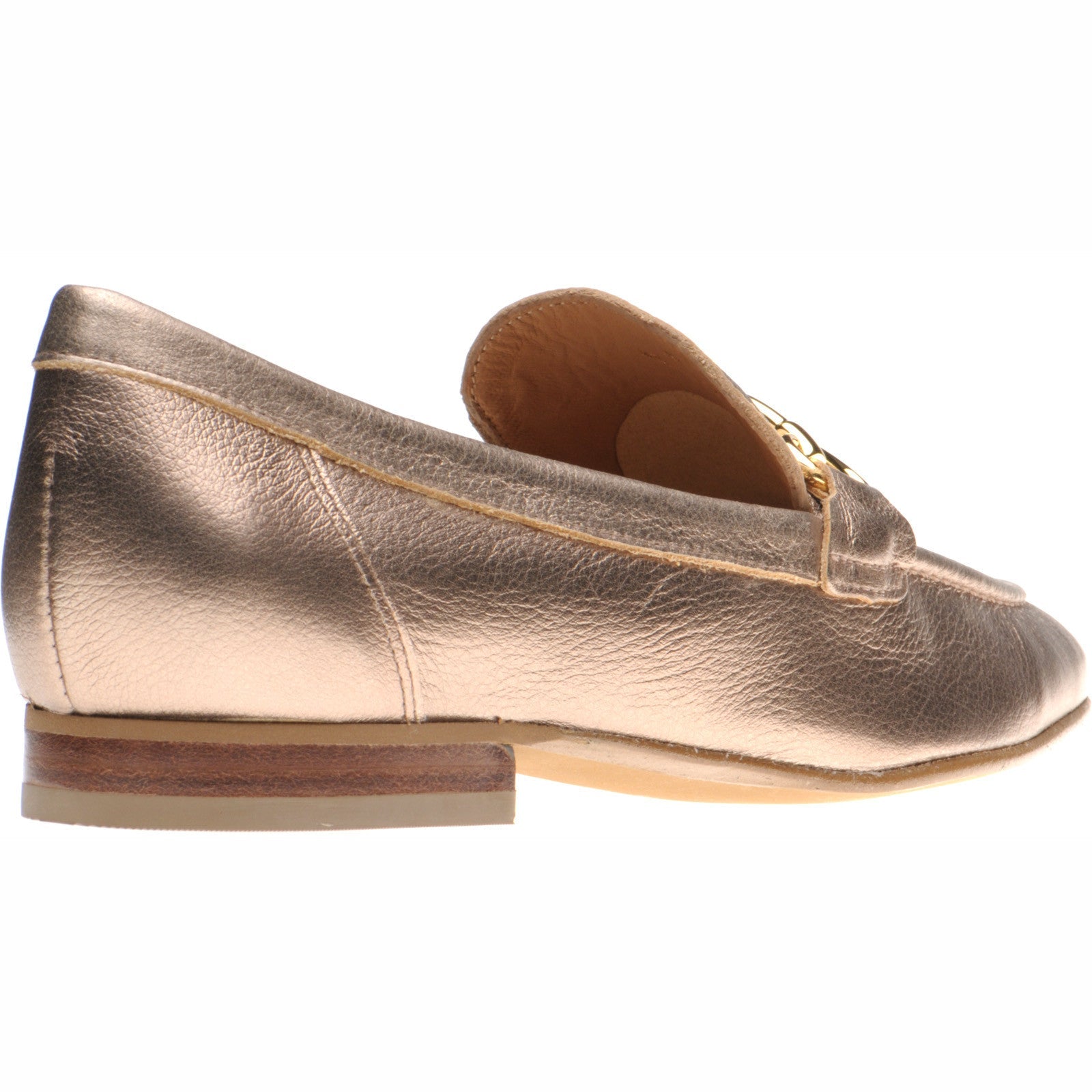 Scarlette Ladies Rubber Soled Loafers in Gold