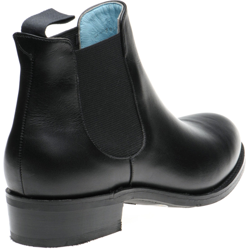 Black Calf Chelsea Boots for Women