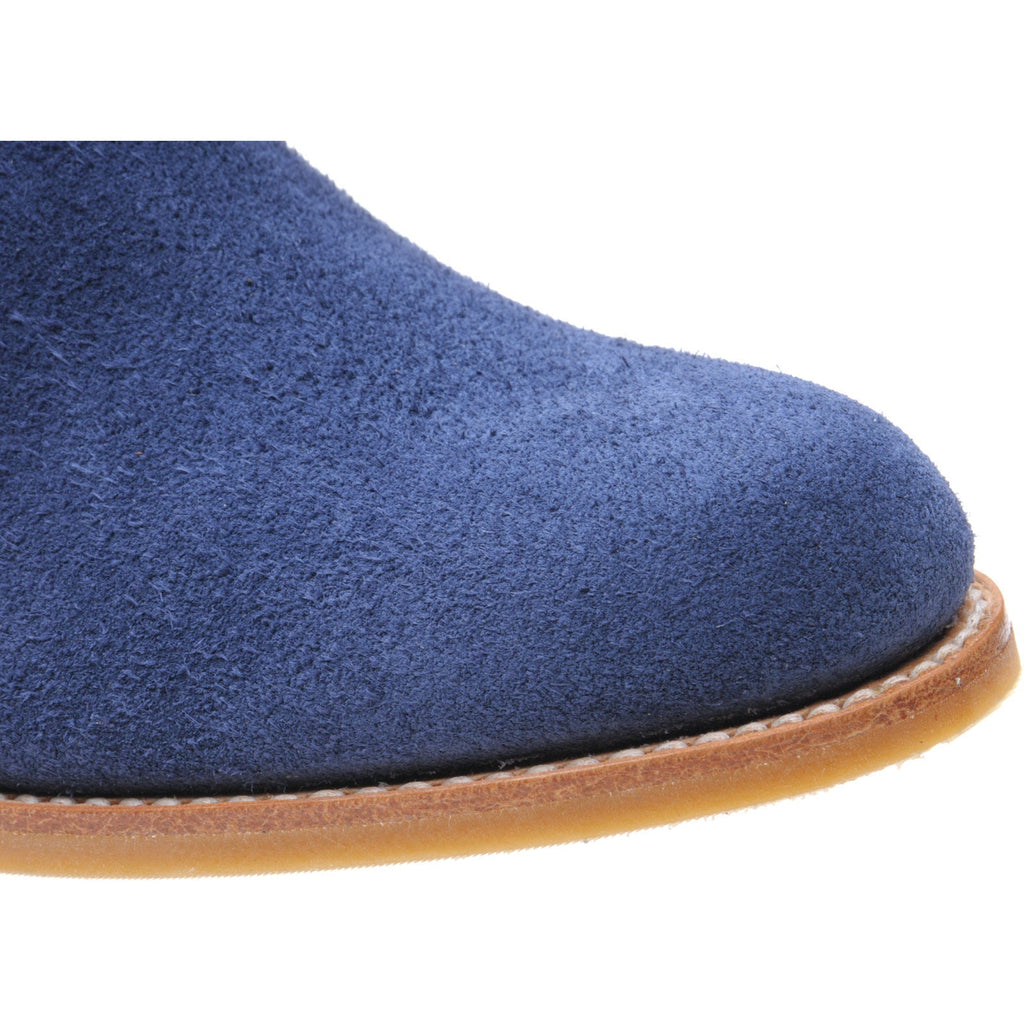 Navy Suede Chelsea Boots for Women