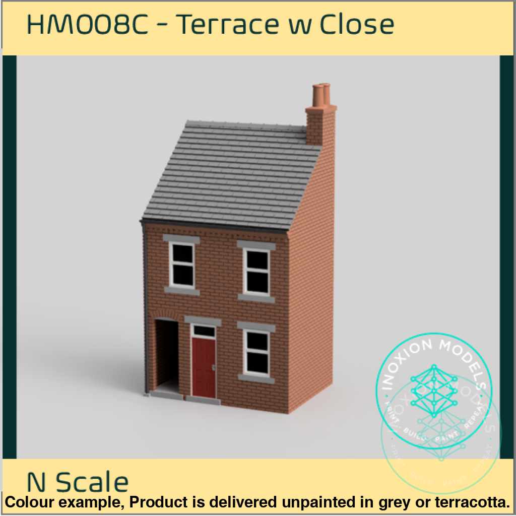 Low Relief Terrace House with Close N Scale Model Kit