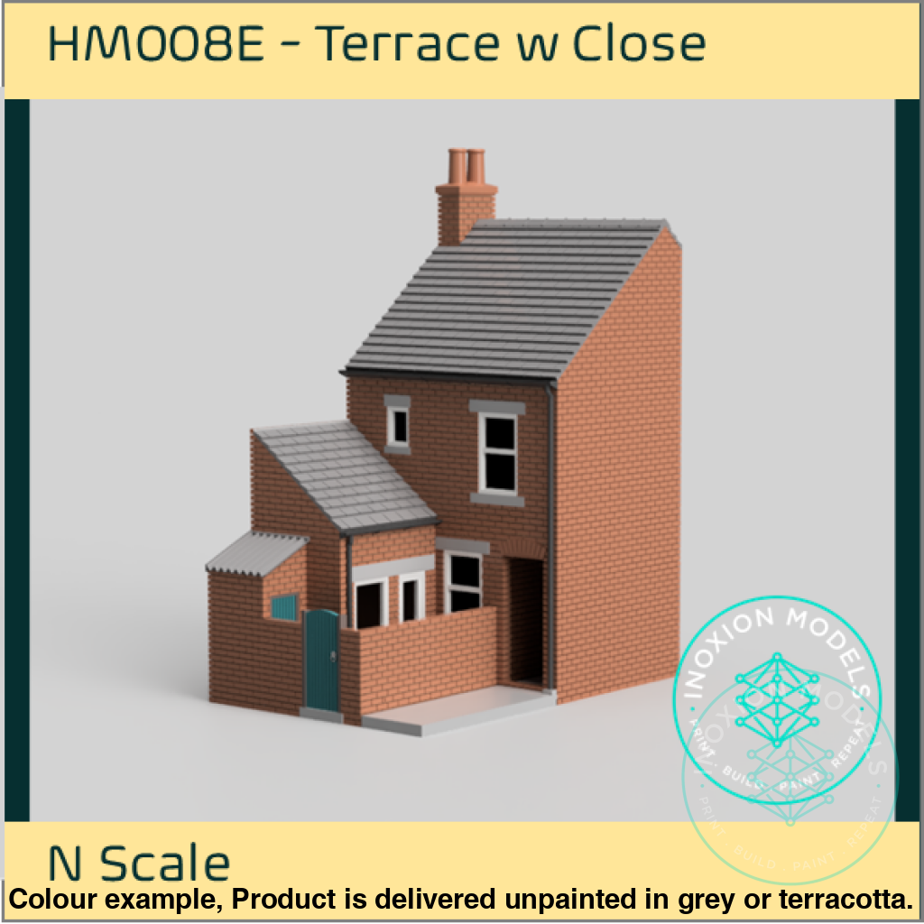 Low Relief Terrace House with Close N Scale Model Kit