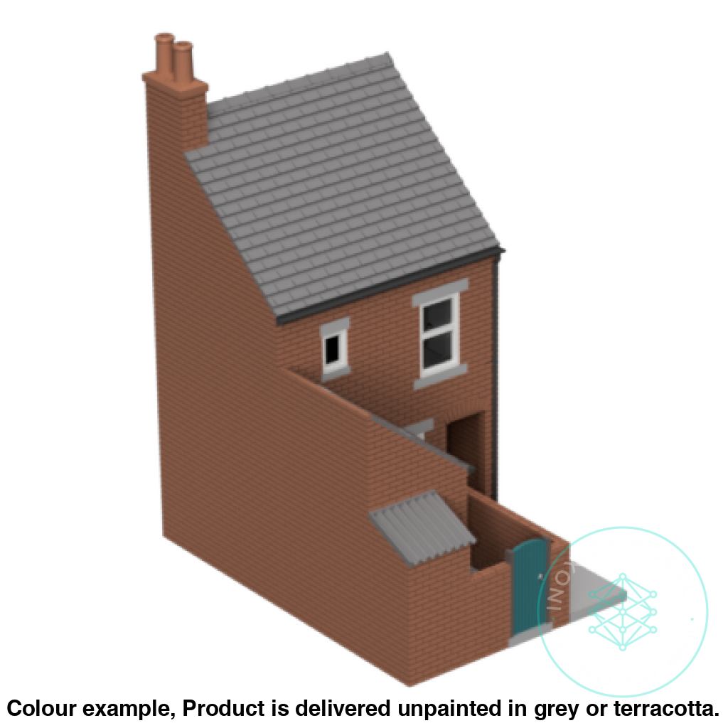 Low Relief Terrace House with Close N Scale Model Kit