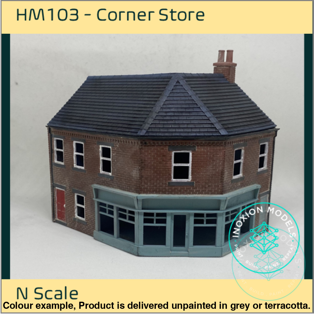 Corner Store N Scale Model Building Kit