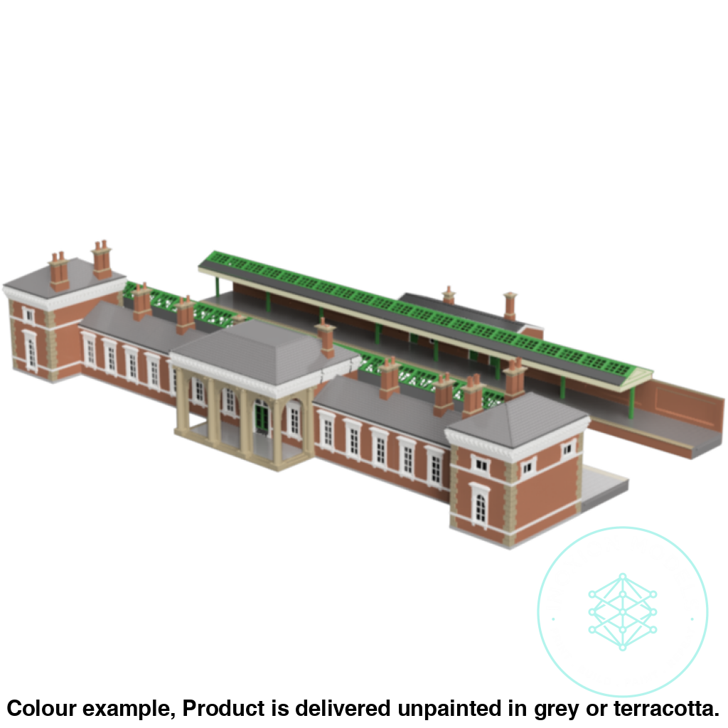 N Scale Station Building Model Kit 1920s to 1950s Era