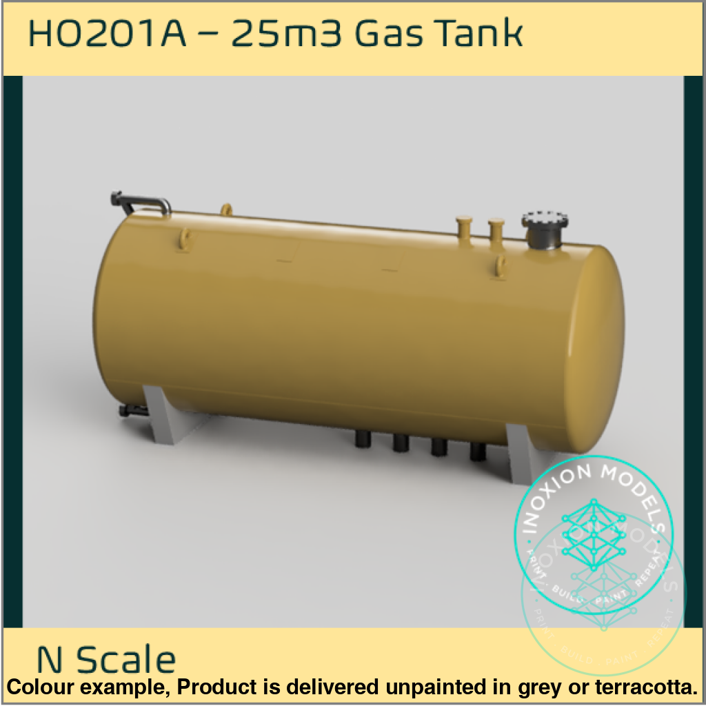 25m3 Gas Tank N Scale Model