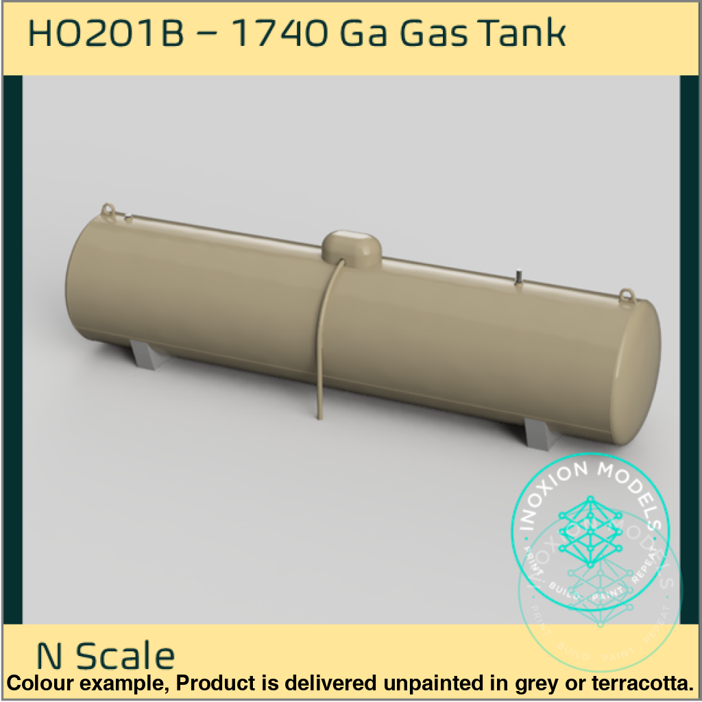 1740 Gallon Gas Tank N Scale Model