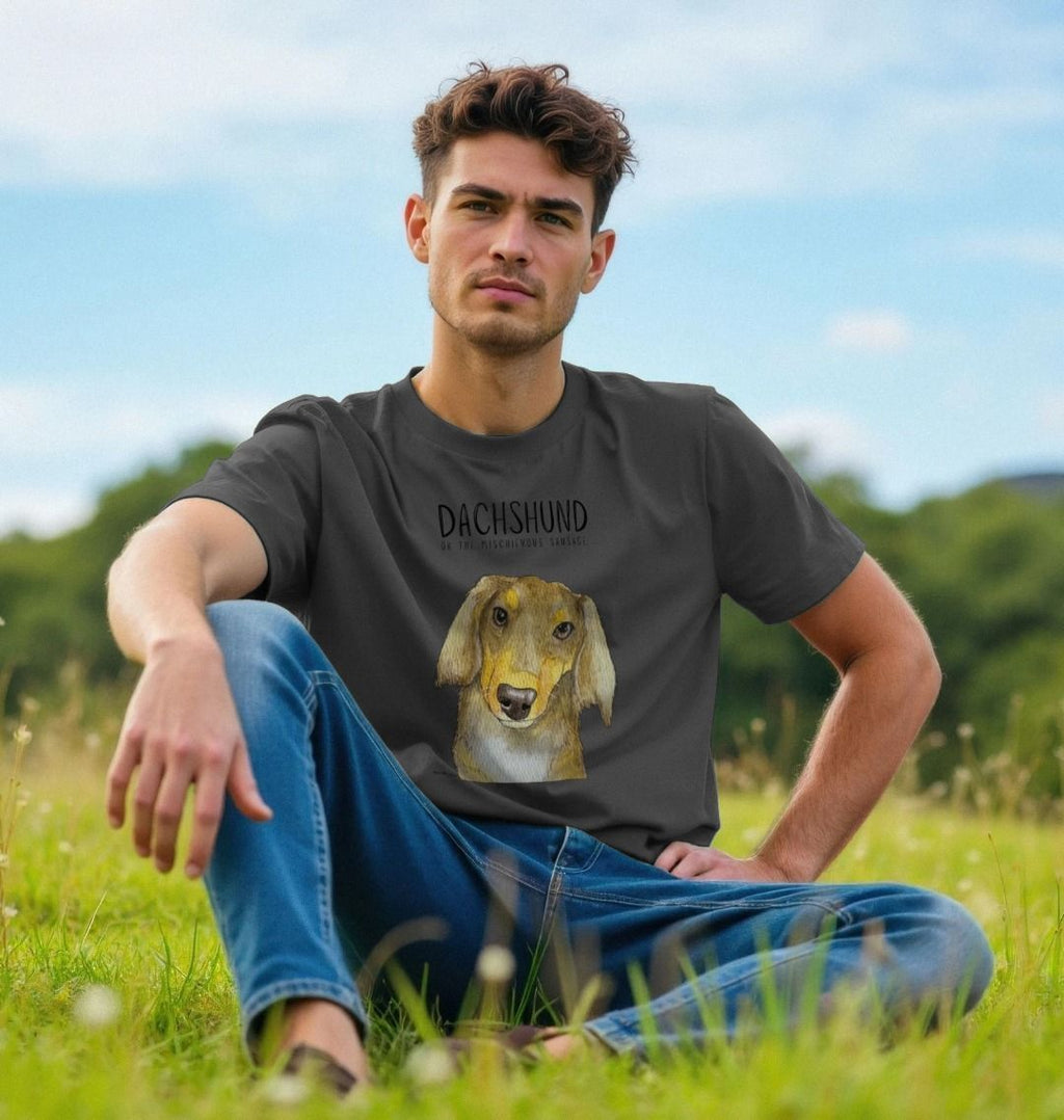 Long Haired Dachshund Tee – Mischievous Hot Dog Energy!