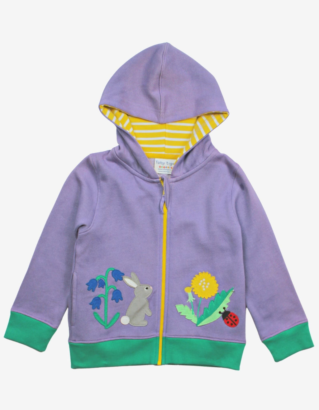Organic Spring Applique Hoodie for Kids