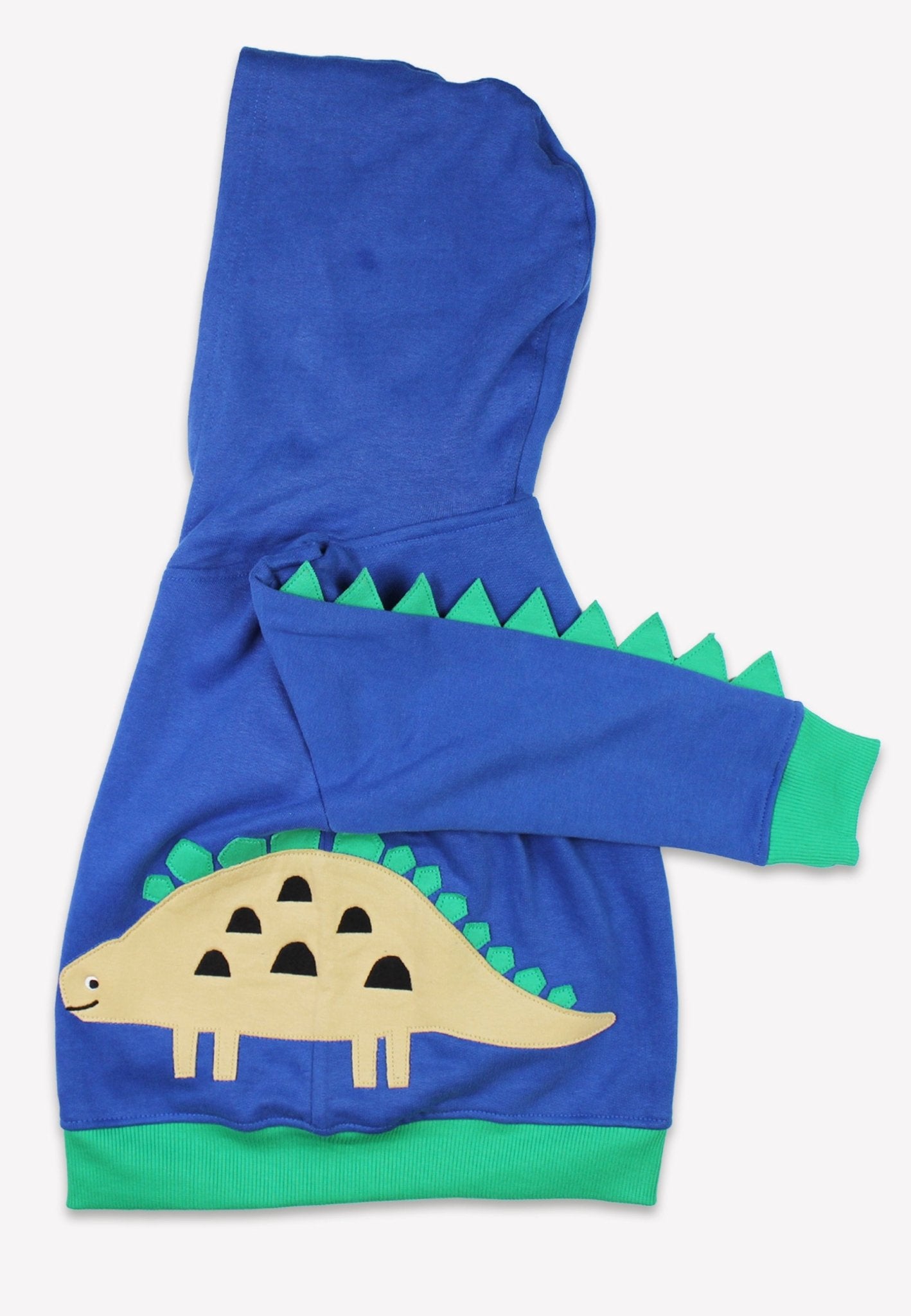 Organic Tonal Dinosaur Applique Hoodie
