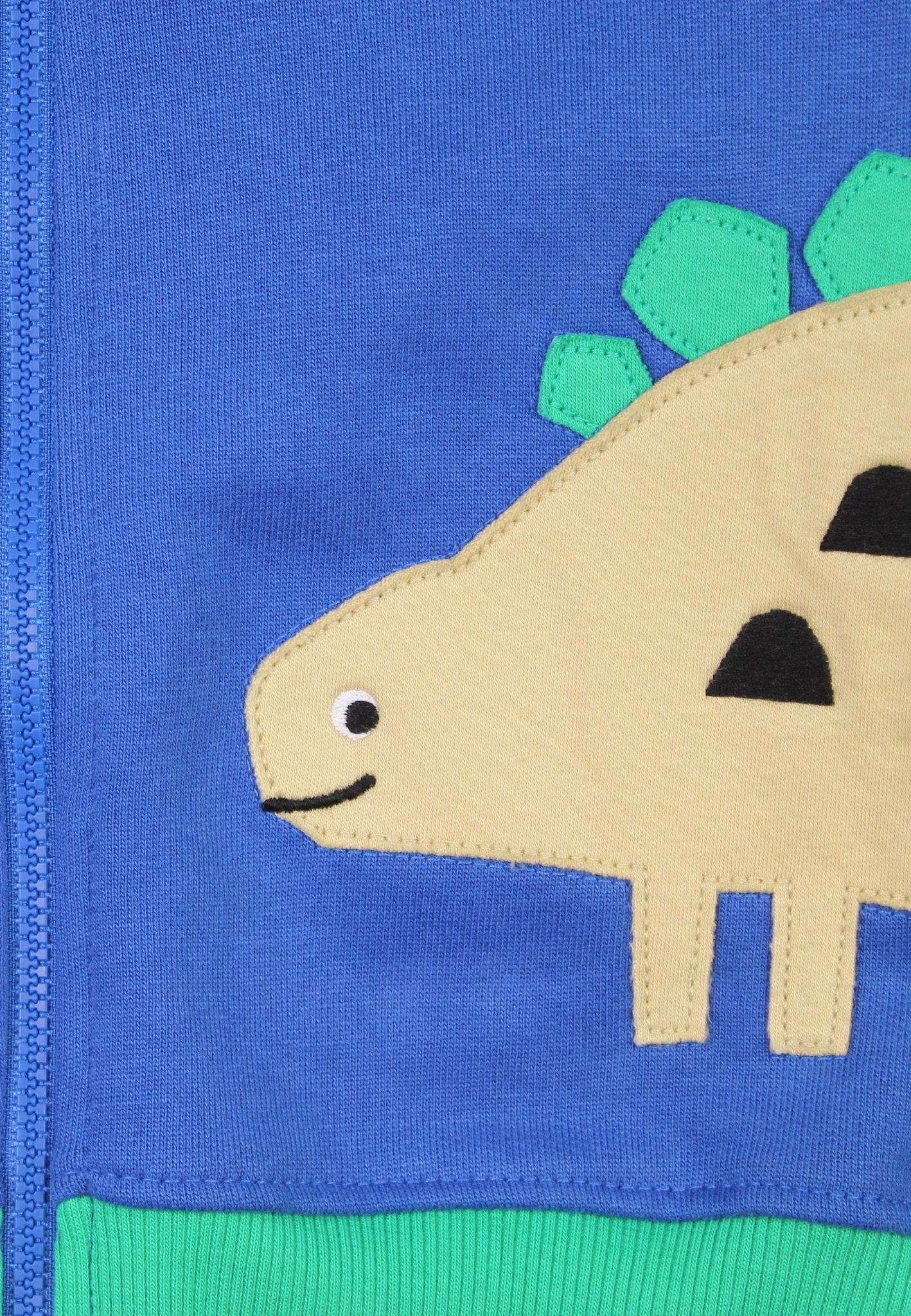 Organic Tonal Dinosaur Applique Hoodie