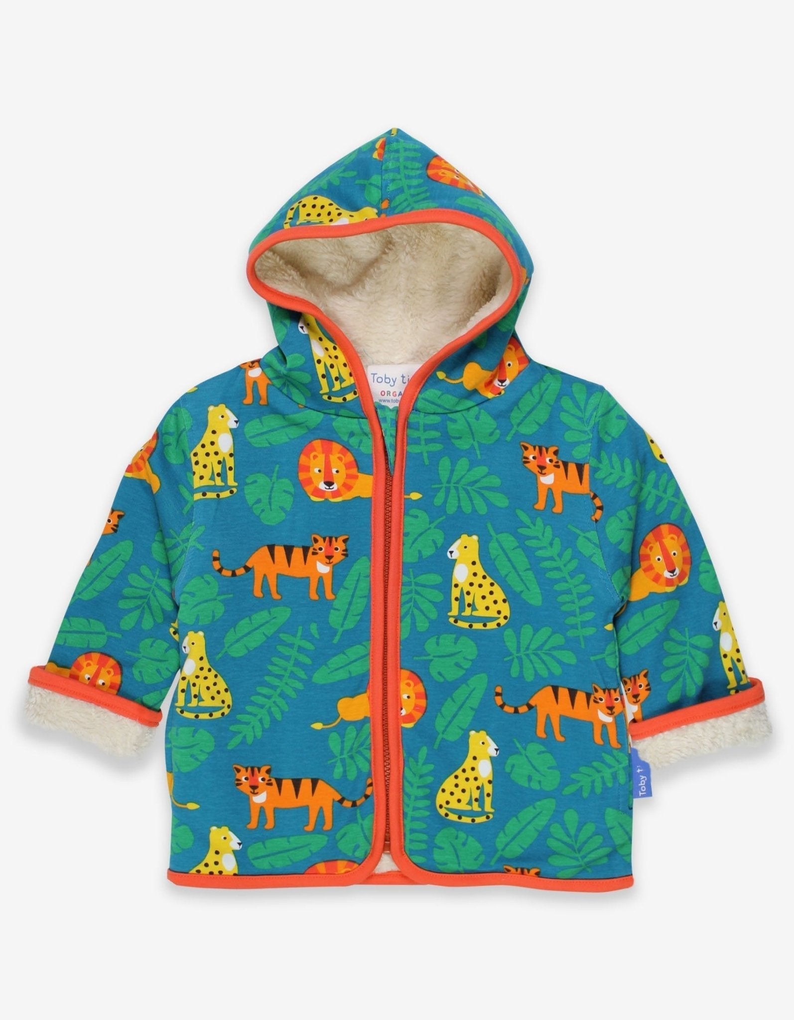 Organic Wild Cats Fleece Hoodie