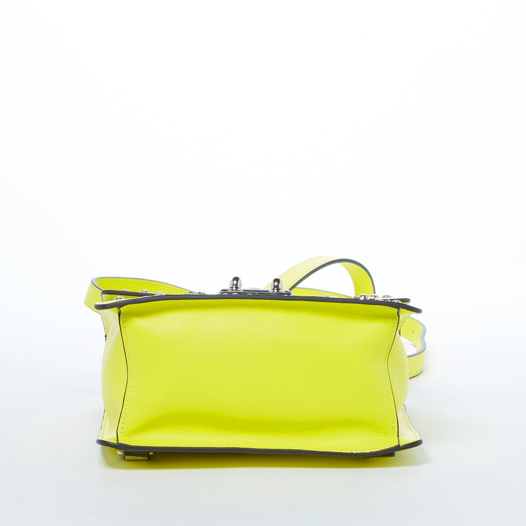 Convertible Leather Backpack Purse in Yellow