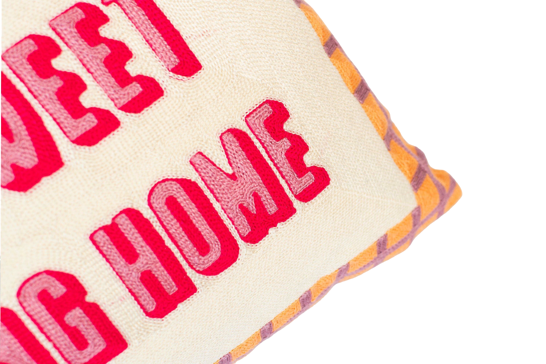 Home Sweet F*cking Home Needlepoint Cushion