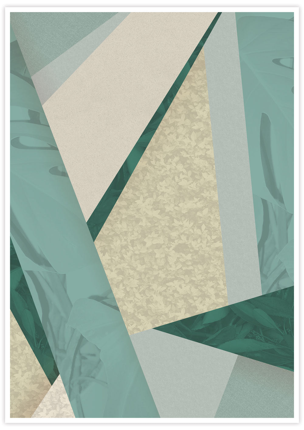 House Plants Geometric Botanical Pattern