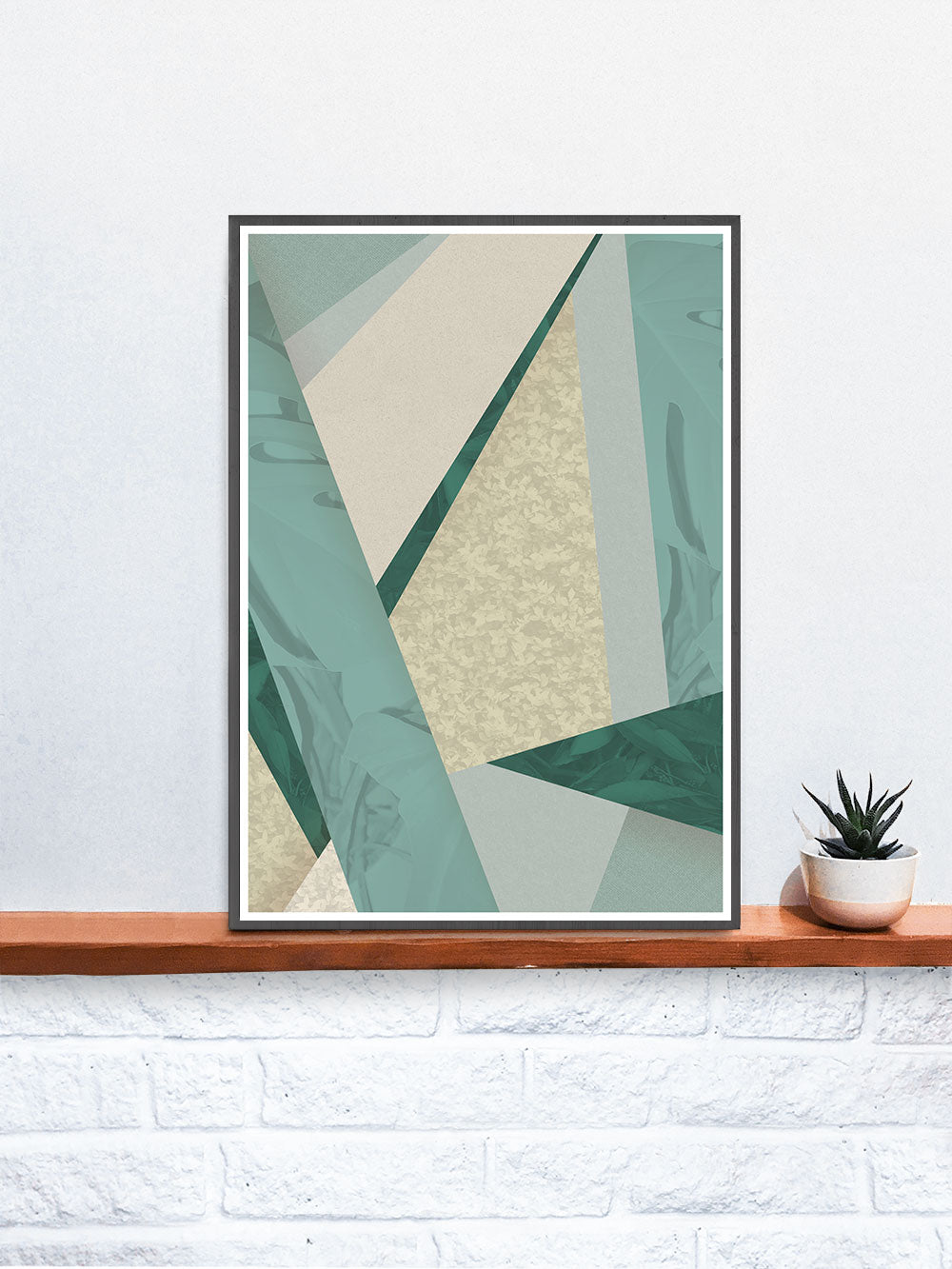 House Plants Geometric Botanical Pattern