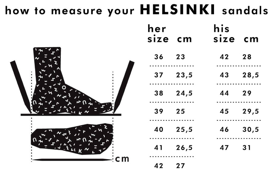 Helsinki Sandals for Him - Black